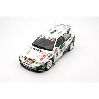 FORD ESCORT RS COSWORTH GR.A WHITE B. THIRY Rally Europe SAN REMO 1994 OttO mobile 1:18 Resinemodell (Türen, Motorhaube... nicht zu öffnen!)